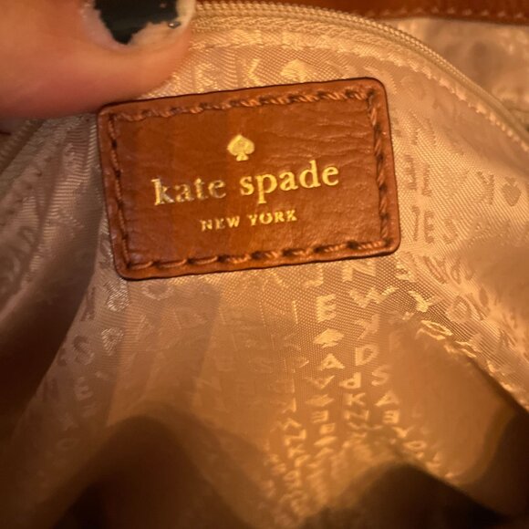 Kate Spade New York Oak Island Stripe Magazine Tote Pink Tan - Picture 10 of 11